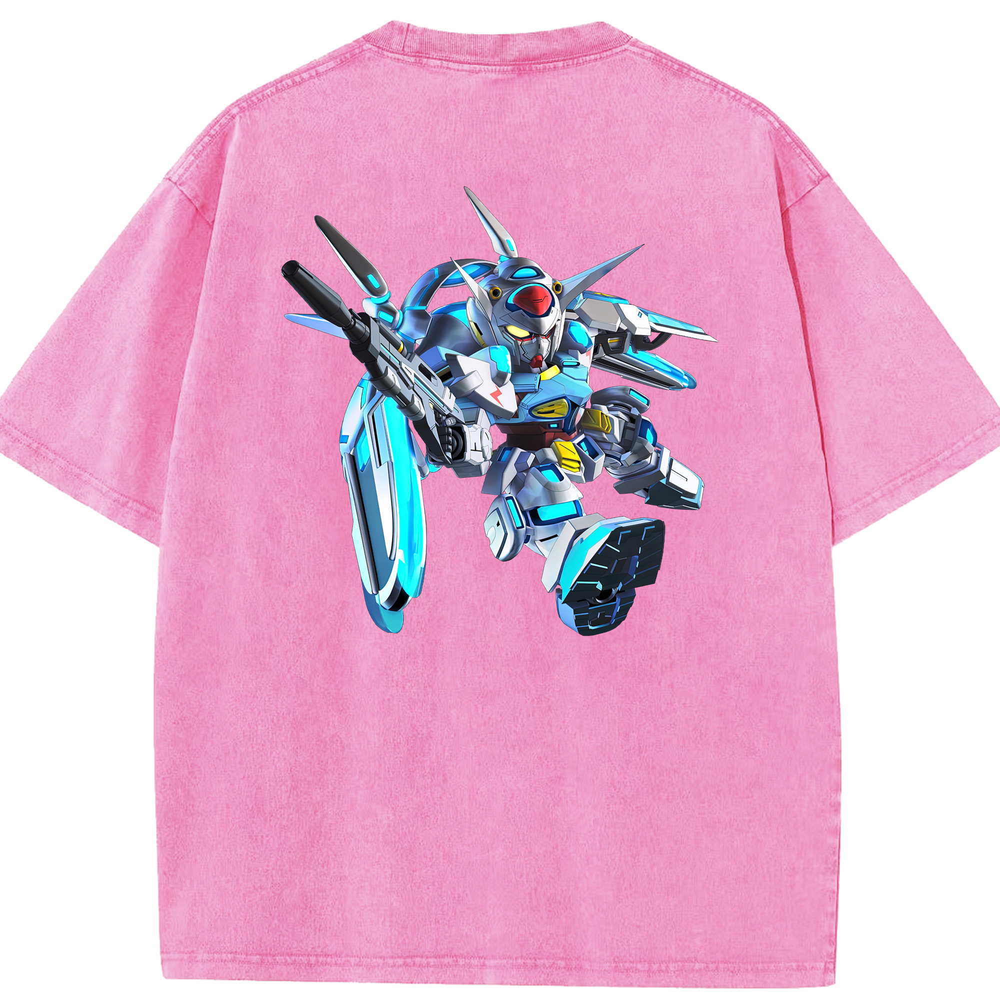 （画像用） 機動戦士ガンダム Mobile Suit Gundam 綿100% ヴィンテージ風 半袖Tシャツ（背面プリント）